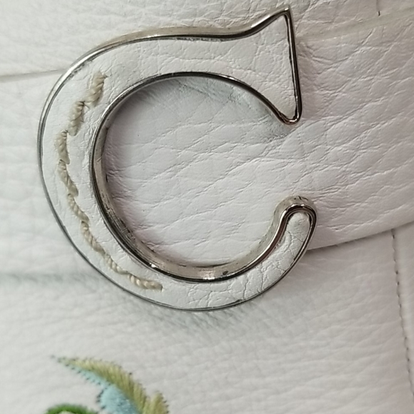 Christian Dior embroidered mules sz 38.5 white - Picture 7 of 8